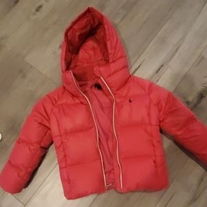 Girl's pink polo ralph lauren jacket